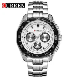 Fashion Business Style Stainless Steel Men Quartz Movement Watch