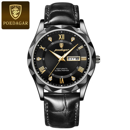 Fashion Luxury Stainless Steel Waterproof Luminous Quartz Watches for Men