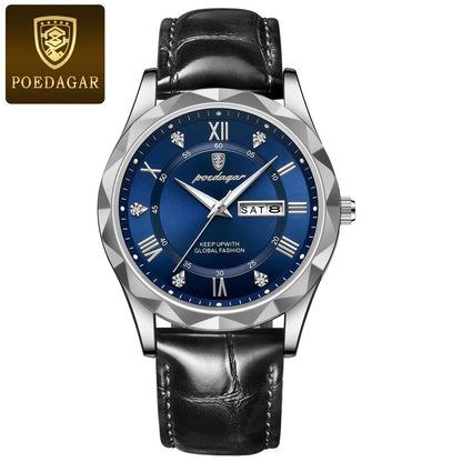 Fashion Luxury Stainless Steel Waterproof Luminous Quartz Watches for Men