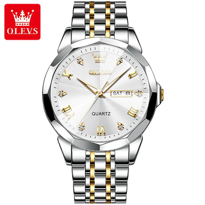 Luxury Waterproof Luminous Quartz Classic Steel Watches for Men
