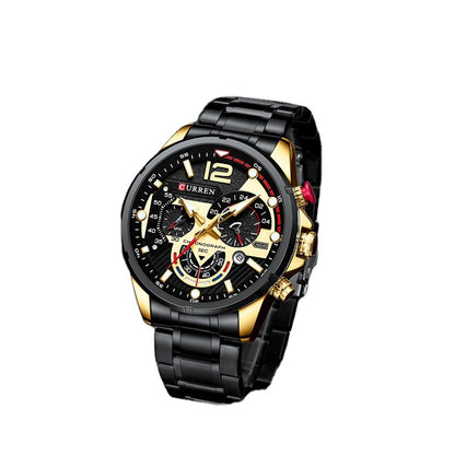 Luxury Style Stainless Steel Waterproof Quartz Watche for Business Men