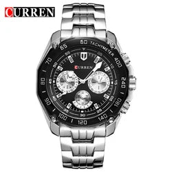 Fashion Business Style Stainless Steel Men Quartz Movement Watch