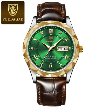 Fashion Luxury Stainless Steel Waterproof Luminous Quartz Watches for Men