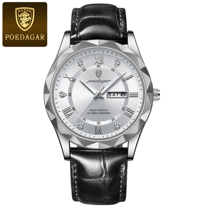 Fashion Luxury Stainless Steel Waterproof Luminous Quartz Watches for Men