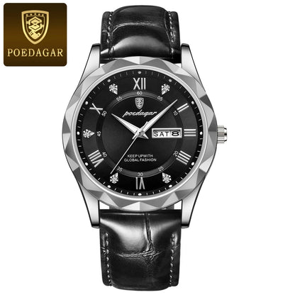 Fashion Luxury Stainless Steel Waterproof Luminous Quartz Watches for Men